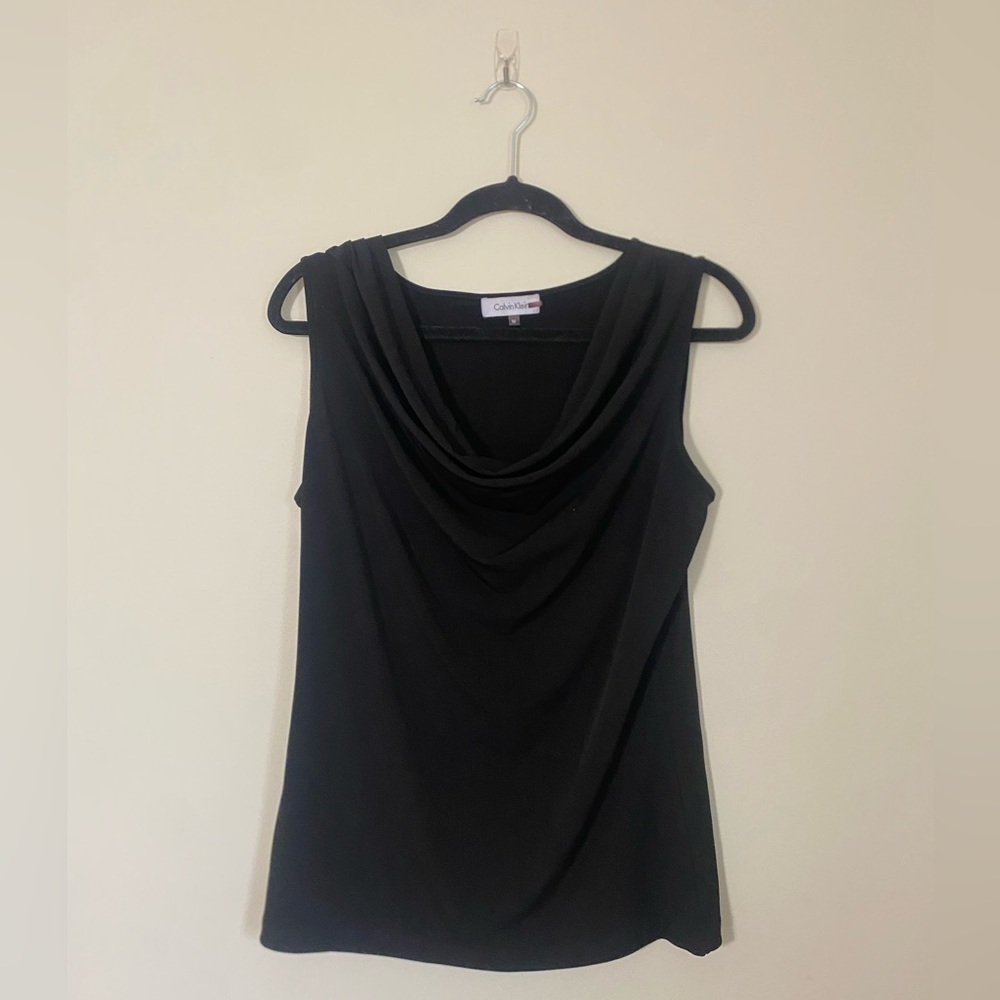 Calvin Klein Black Scoop Tank Top